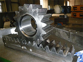 Large module girth gears