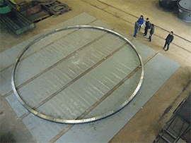 Large module girth gears