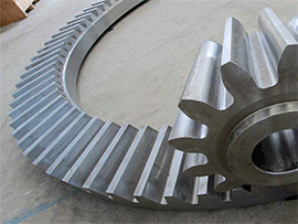 Large module straight bevel gears