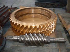 rolling mill screw down worm gears