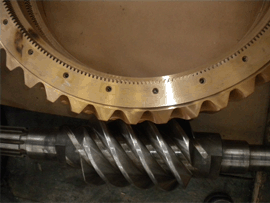 rolling mill screw down worm gears